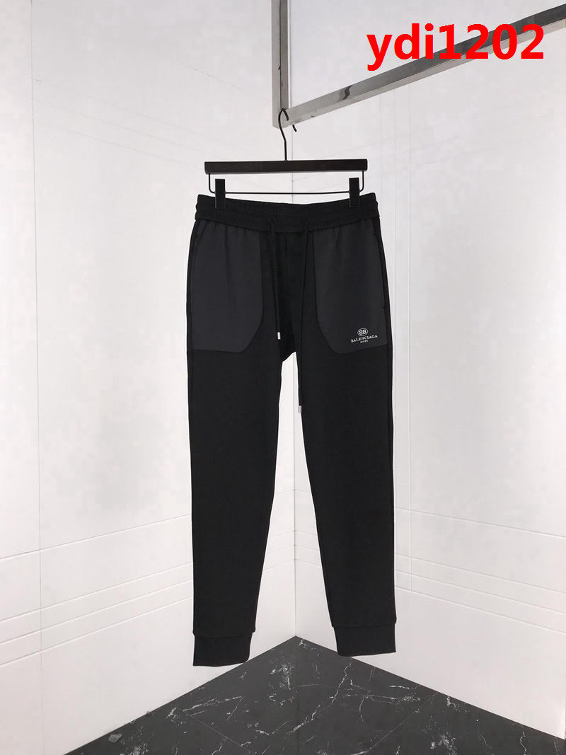 BALENCIAGA巴黎世家 18ss秋冬新款 字母小logo 尼龍拼接休閒褲 ydi1202