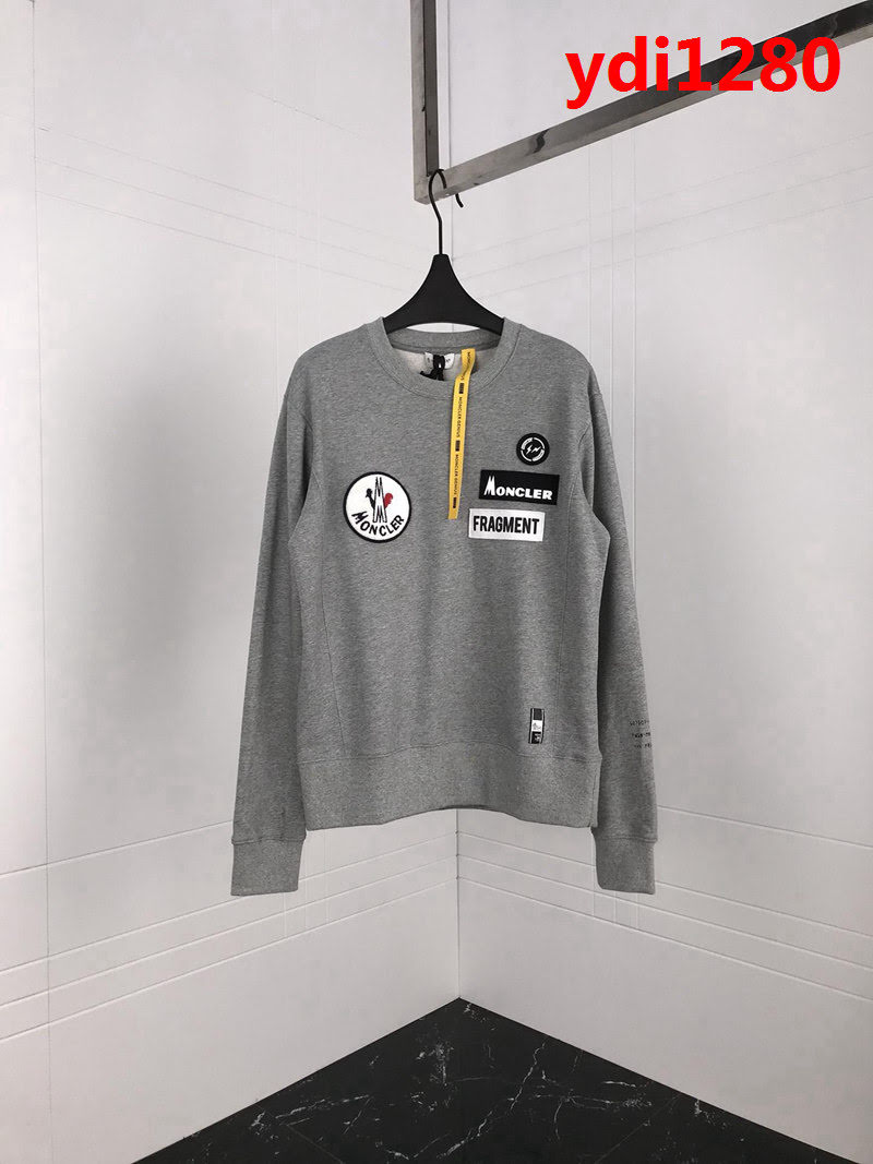 MONCLER蒙口X Fragment18SS蒙口藤原浩閃電限定款 雙LOGO毛巾布刺繡 Backstag男款衛衣 ydi1280