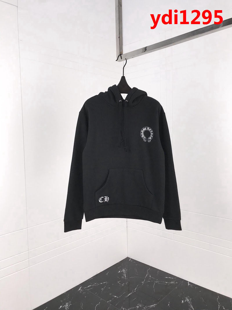 Chrome hearts 克羅心 18ss秋冬新款 梵文印花圖案 加絨加厚連帽衛衣 情侶款 ydi1295