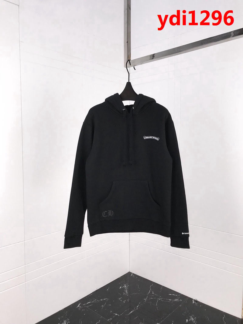 Chrome hearts 克羅心 18ss秋冬新款 梵文印花圖案 加絨加厚連帽衛衣 情侶款 ydi1296