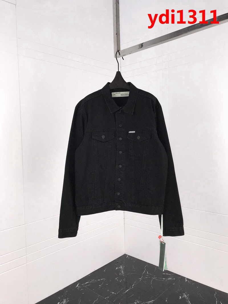 OFF-WHITEC O VIRGIL ABLOH 18ss背面字母印花 做舊水洗牛仔外套 情侶款 ydi1311