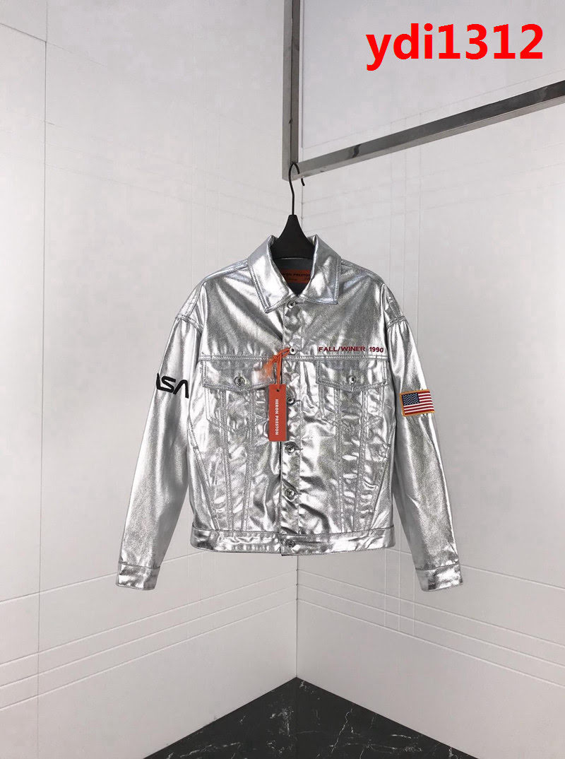 Heron Preston x NASA聯名款 美國太空宇航員系列 18秋冬新款 牛仔夾克 情侶款 ydi1312