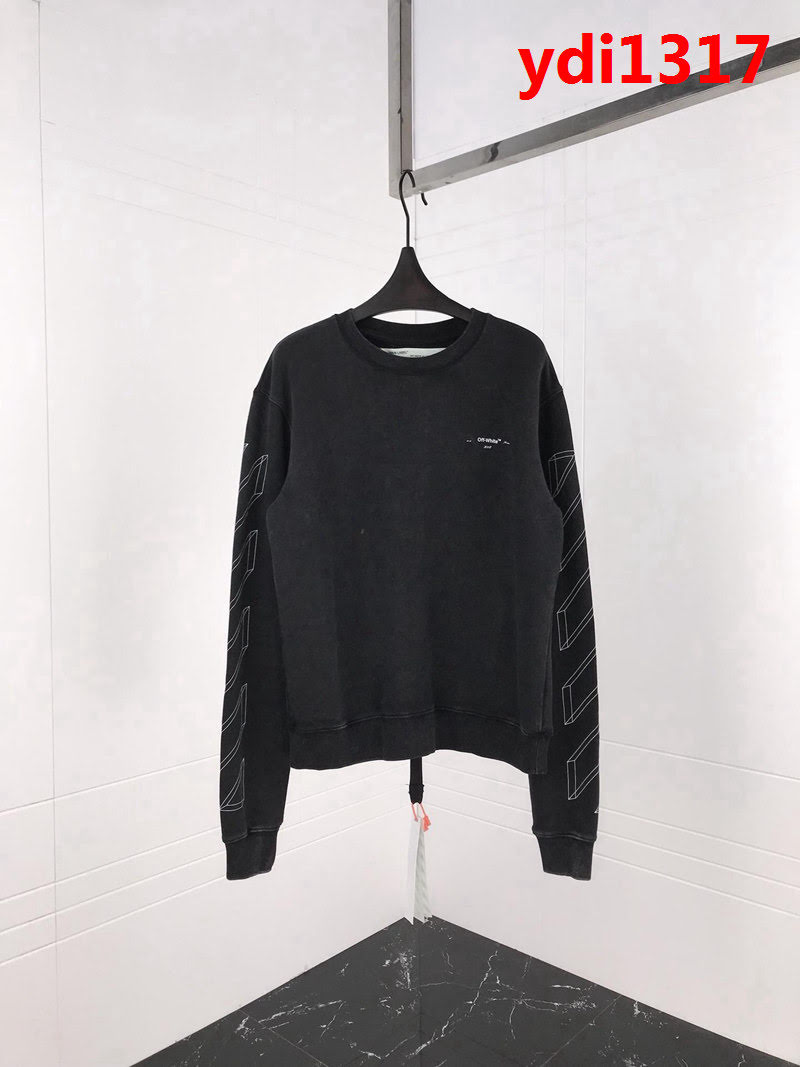 OFF-white18秋冬新款 做舊3D素描 純棉衛衣 男女同款 ydi1317