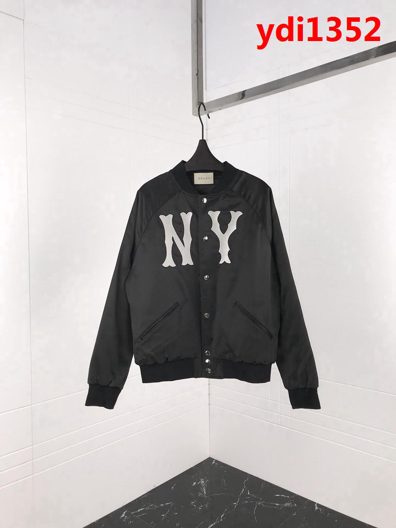 GUCCI古馳 NY系列 18ss秋冬新款 刺繡夾棉外套 情侶款 ydi1352