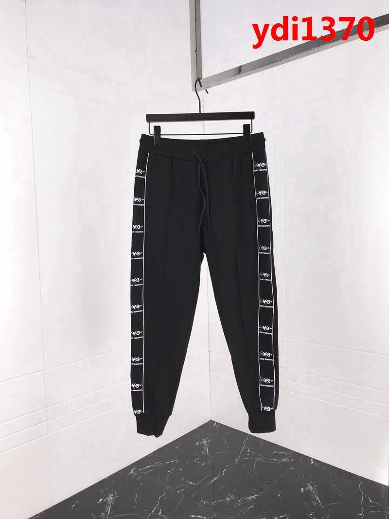 Y-3山本耀司 2018ss秋冬新品 Y-3字母印花 精梳加厚純棉 男款運動休閒褲 ydi1370