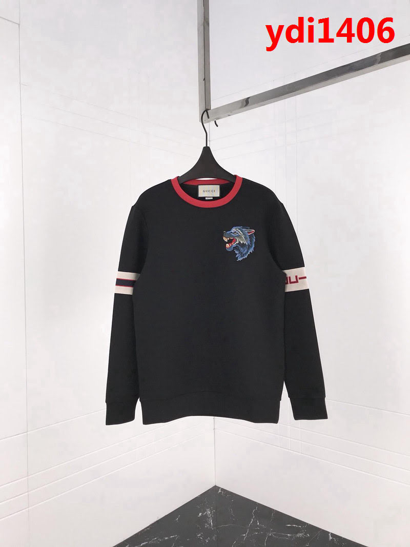 GUCCI古馳 18ss秋冬新款 胸口G家狼頭圖案 太空棉衛衣 情侶款 ydi1406