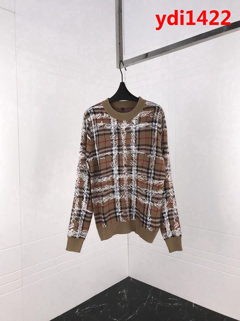 BURBERRY巴寶莉 經典款 18SS秋冬系列 經典條格塗鴉毛衣 情侶款 ydi1422