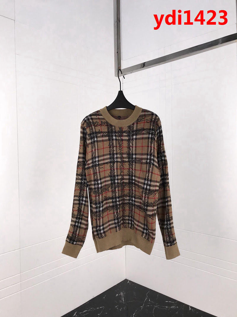 BURBERRY巴寶莉 經典款 18SS秋冬系列 經典條格塗鴉毛衣 情侶款 ydi1423