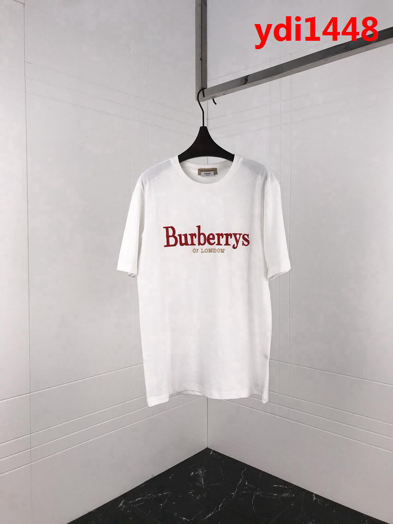 BURBERRY巴寶莉 19ss新款 Bbr字母刺繡 純棉汗布短袖 男女同款 ydi1448