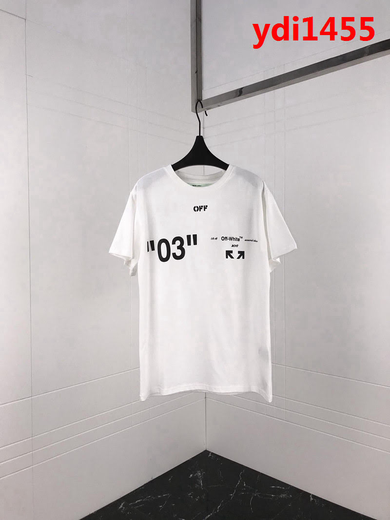 OFF-white19ss春夏新款 03支線系列 箭頭印花 精梳棉短袖 男女同款 ydi1455
