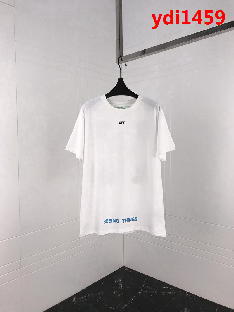 OFF-white19ss春夏新款 彩色太陽花印花 精梳棉短袖 男女同款 ydi1459