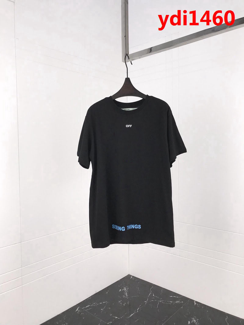 OFF-white19ss春夏新款 彩色太陽花印花 精梳棉短袖 男女同款 ydi1460