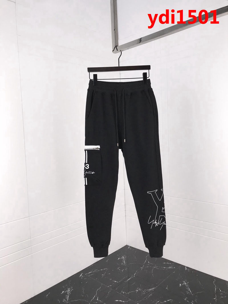 Y-3山本耀司 2018年秋季新款 褲腿品牌LOGO 微跨休閒褲 ydi1501