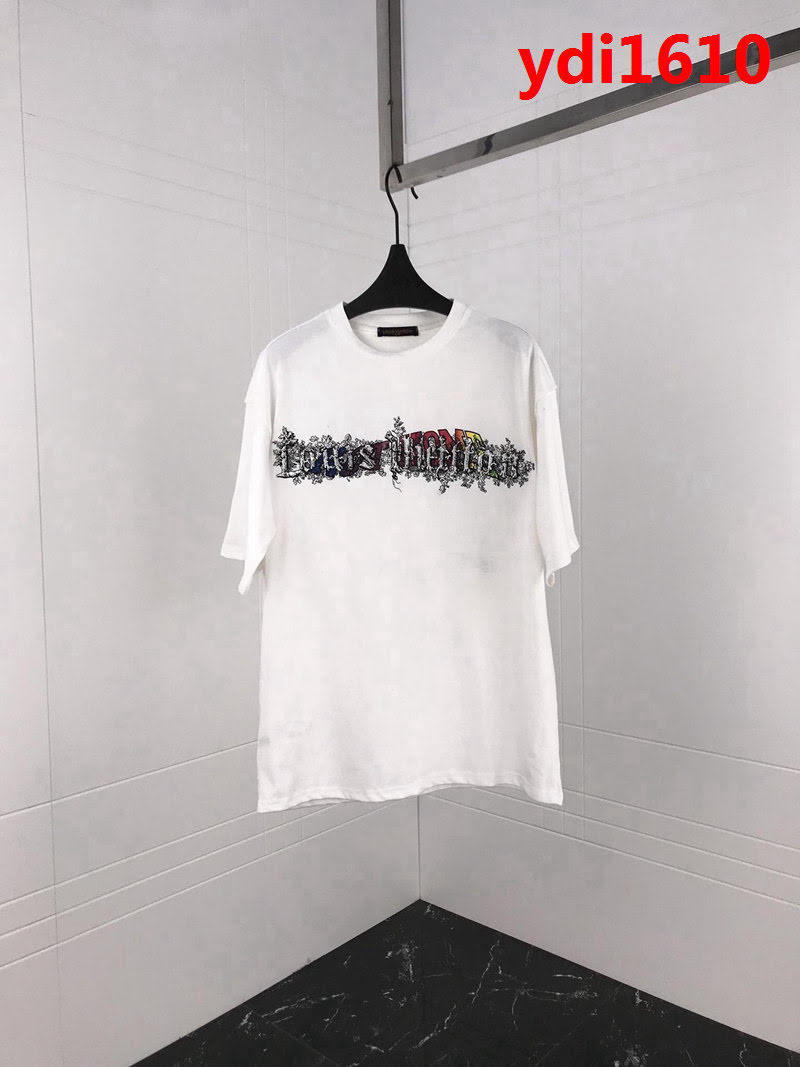 LV路易威登 Virgil新款 刺繡logoTee 男款短袖 男女同款 ydi1610