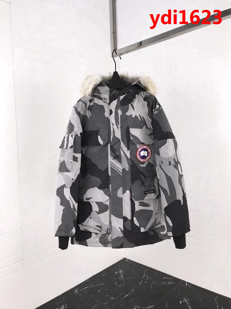 CanadaGoose加拿大鵝 明星同款 胸前章 防寒絨布羽絨服 男女同款 情侶款 ydi1623