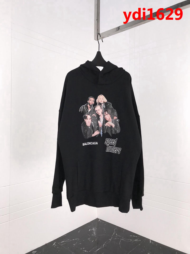 BALENCIAGA巴黎世家 18秋冬巴黎秀款 OS大版型 樂隊衛衣 情侶款 ydi1629