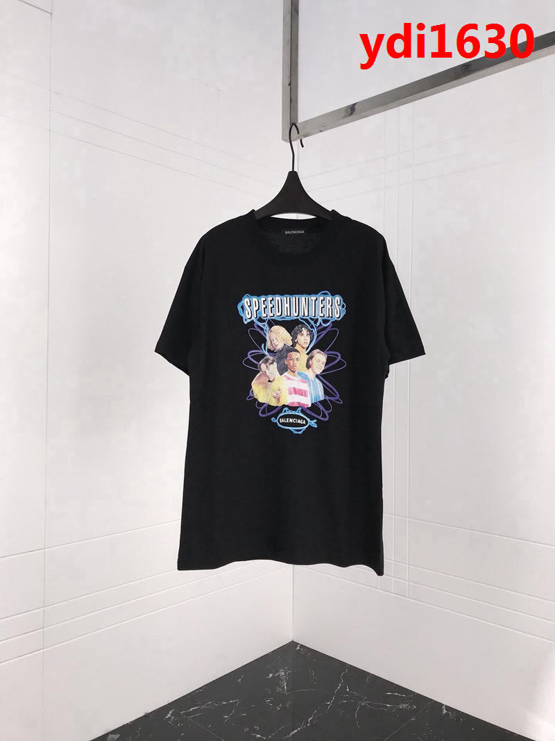 BALENCIAGA巴黎世家 18秋冬巴黎秀款 OS大版型 樂隊短袖 情侶款 ydi1630