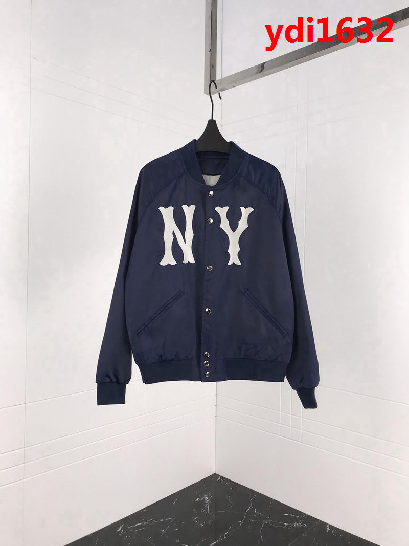 GUCCI古馳 18ss秋冬新款 NY Yankees棒球聯盟系列 絲綢男款套裝 ydi1632