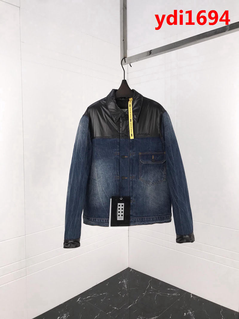 MONCLER蒙口 全球限量 藤原浩系列 牛仔拼接羽絨服夾克外套 情侶款 ydi1694