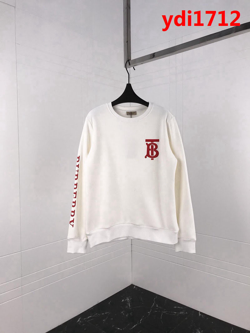 BURBERRY巴寶莉 BT壓膠印花系列 18ss秋冬新款 純棉加絨衛衣 男女同款 ydi1712