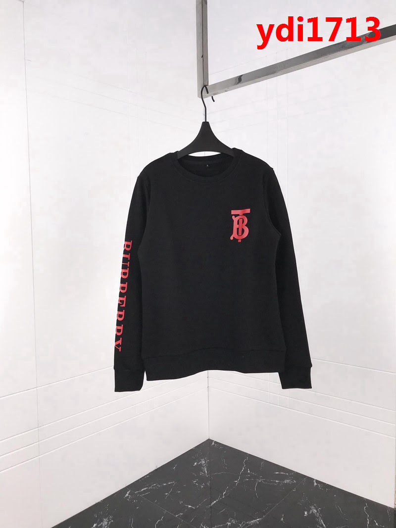 BURBERRY巴寶莉 BT壓膠印花系列 18ss秋冬新款 純棉加絨衛衣 男女同款 ydi1713