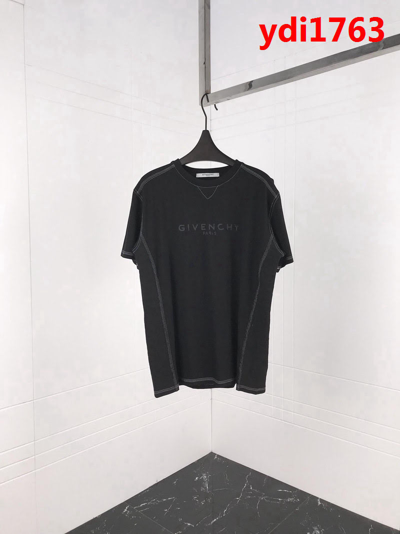 GVC紀梵希 19早春新款 暗紋爆裂做舊印花 短袖T-shirt 男女同款 ydi1763