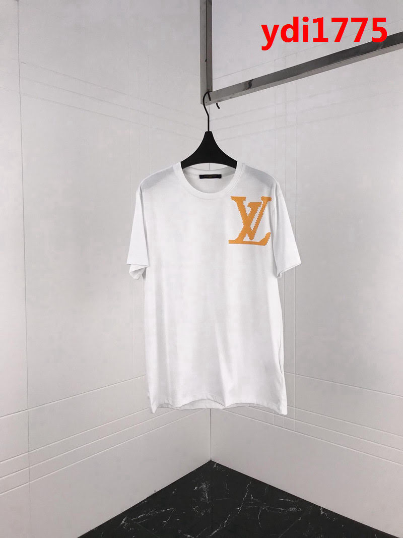 LV路易威登 19早春新款 大LV字母印花 純棉男款短袖 ydi1775