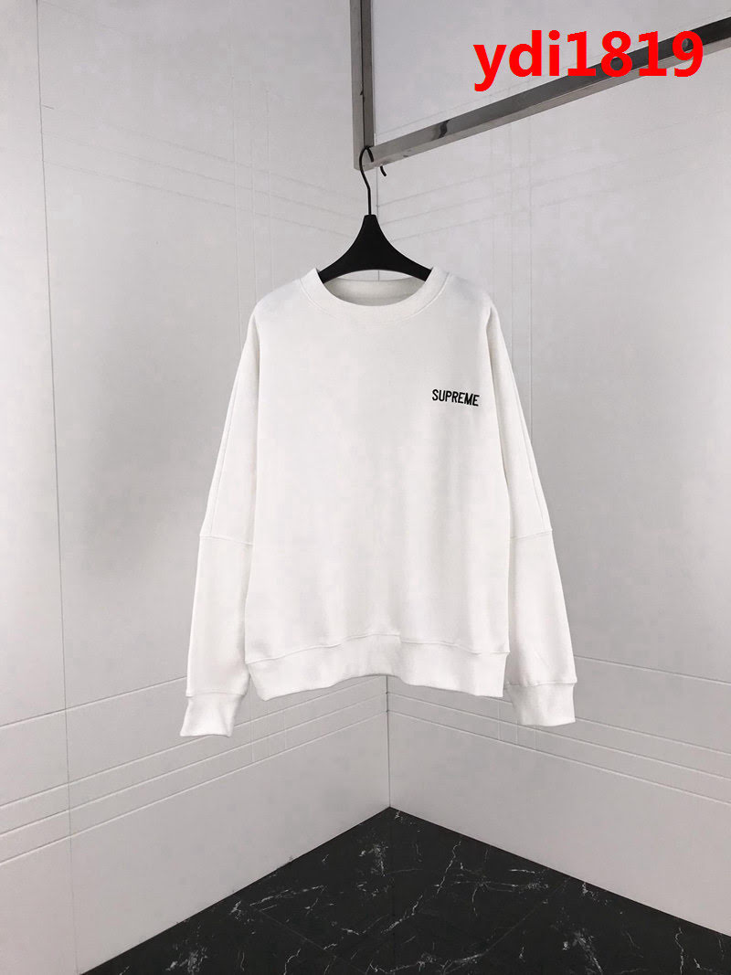 SUPREME 正品打板 18秋冬新款 白色加絨 男款衛衣 ydi1819