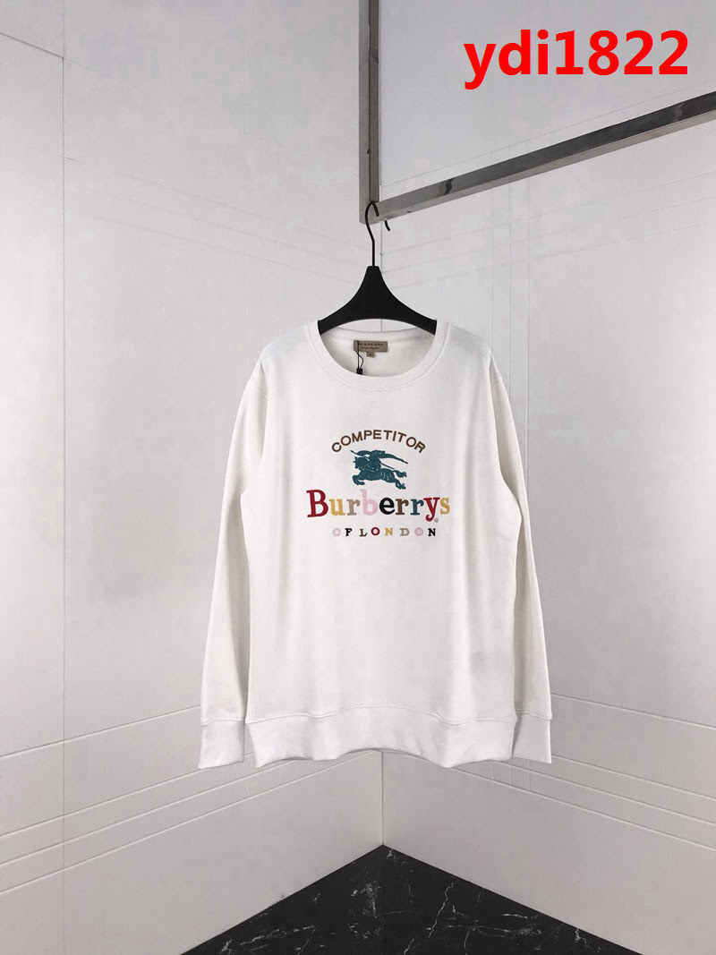 BURBERRY巴寶莉 18FW秋冬新款 彩虹騎士字母刺繡 純棉抓絨衛衣 情侶款 ydi1822