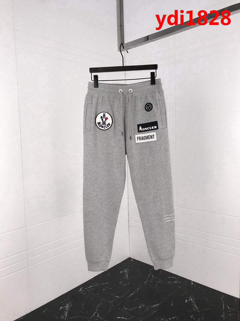 MONCLER蒙口 X Fragment 18SS蒙口藤原浩 閃電限定 Backstag螺紋棉男款衛褲 ydi1828