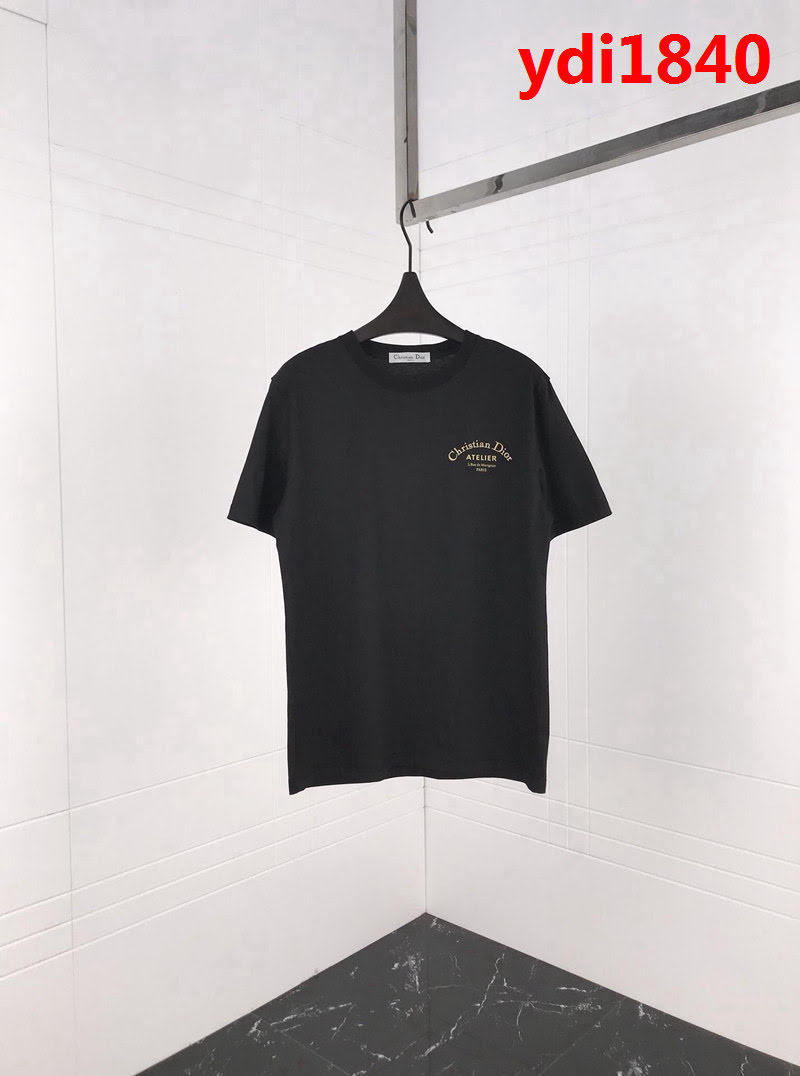 DIOR迪奧 2019SS新品 歐洲專櫃同款 最新印花 絲光棉白色短袖 情侶款 ydi1840