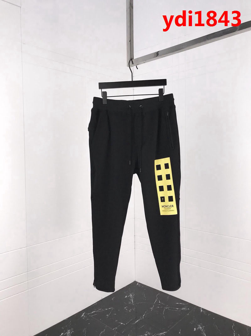 MONCLER蒙口 藤原浩合作系列 專櫃定制 18FW最新 男款加絨衛褲 ydi1843