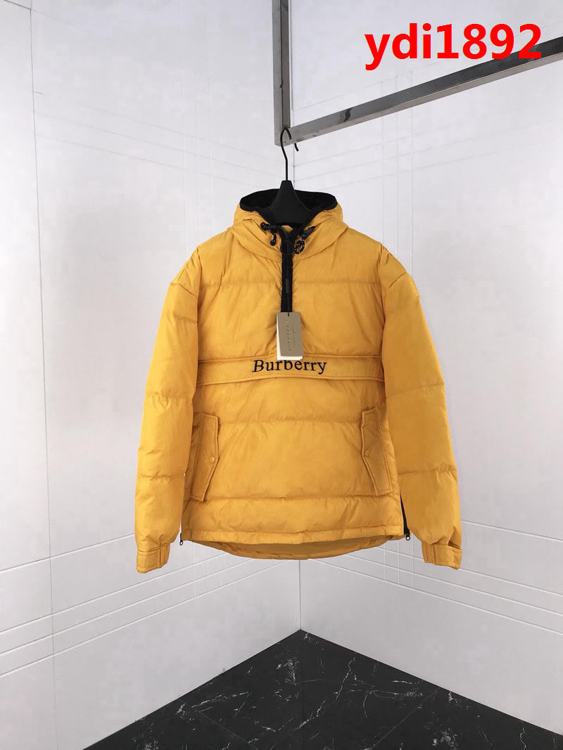 BURBERRY巴寶莉 18秋冬新款 官網同款 套頭款 黃色羽絨服 ydi1892