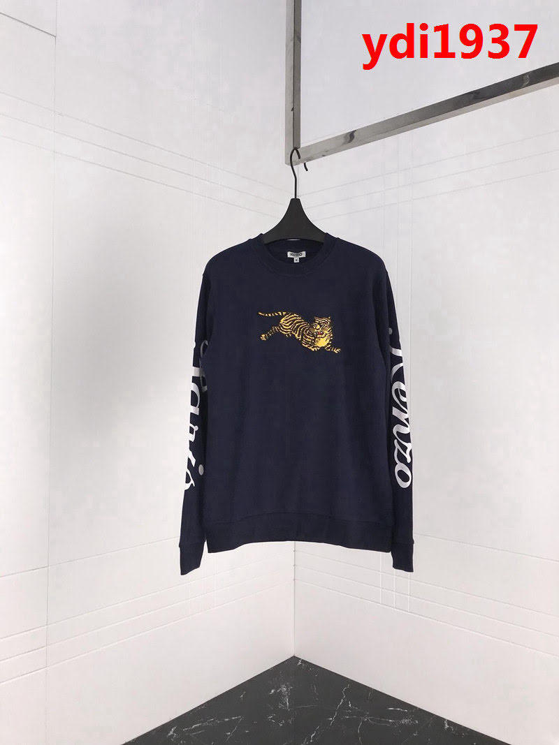 KENZO高田賢三 18ss秋冬新款 袖子品牌字母印花 刺繡老虎 男款衛衣  ydi1937