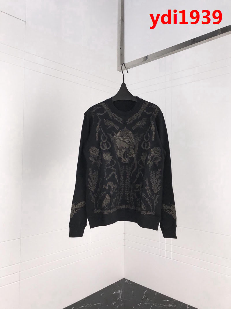 MCQ麥昆 18ss秋冬 暗黑頭刺繡 毛巾底 男款衛衣 ydi1939