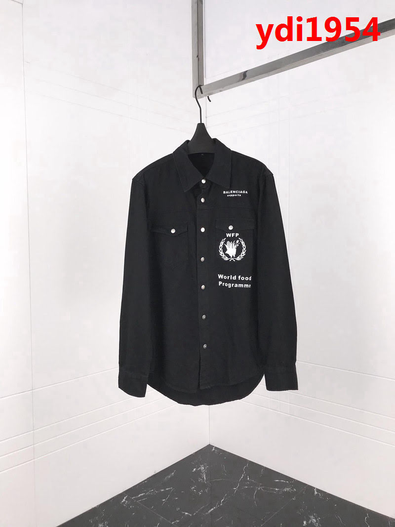 BALENCIAGA巴黎世家 18ss秋冬新款 滿印logo 鹿皮絨 男款夾克外套 ydi1954