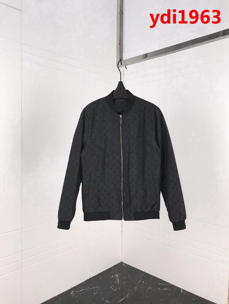 LV路易威登SuP X LV聯名款 18秋冬新款 提花字母圖案 男款夾克外套  ydi1963