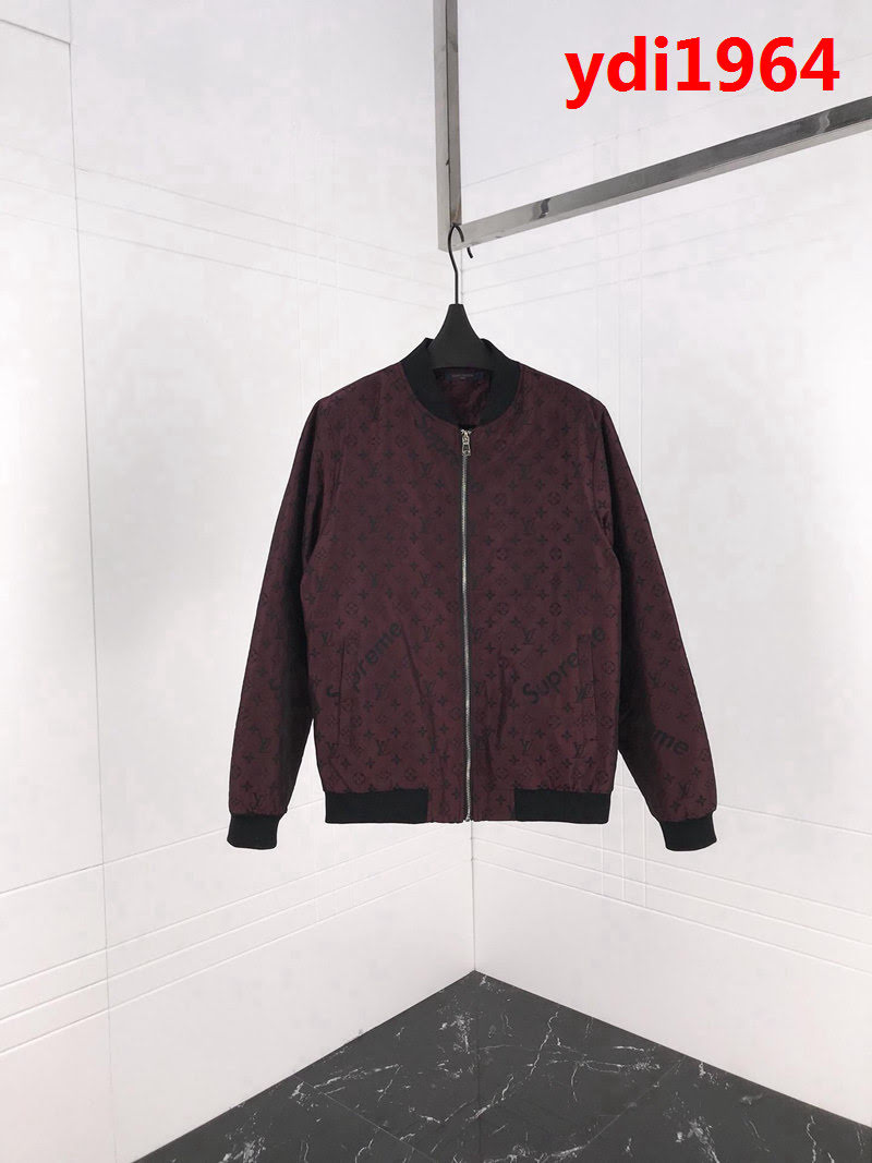 LV路易威登SuP X LV聯名款 18秋冬新款 提花字母圖案 男款夾克外套  ydi1964
