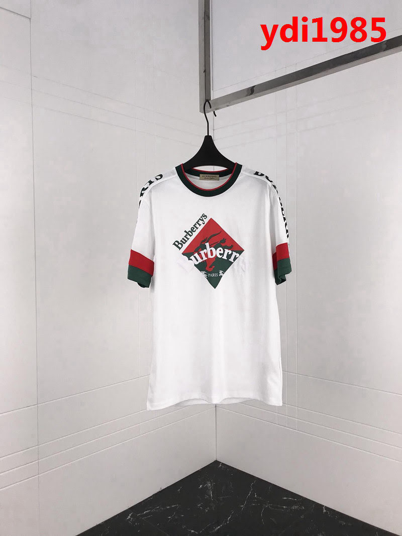 BURBERRY巴寶莉 專櫃同步 最新拼色系列 19SS早春新款 短袖 男女同款 ydi1985