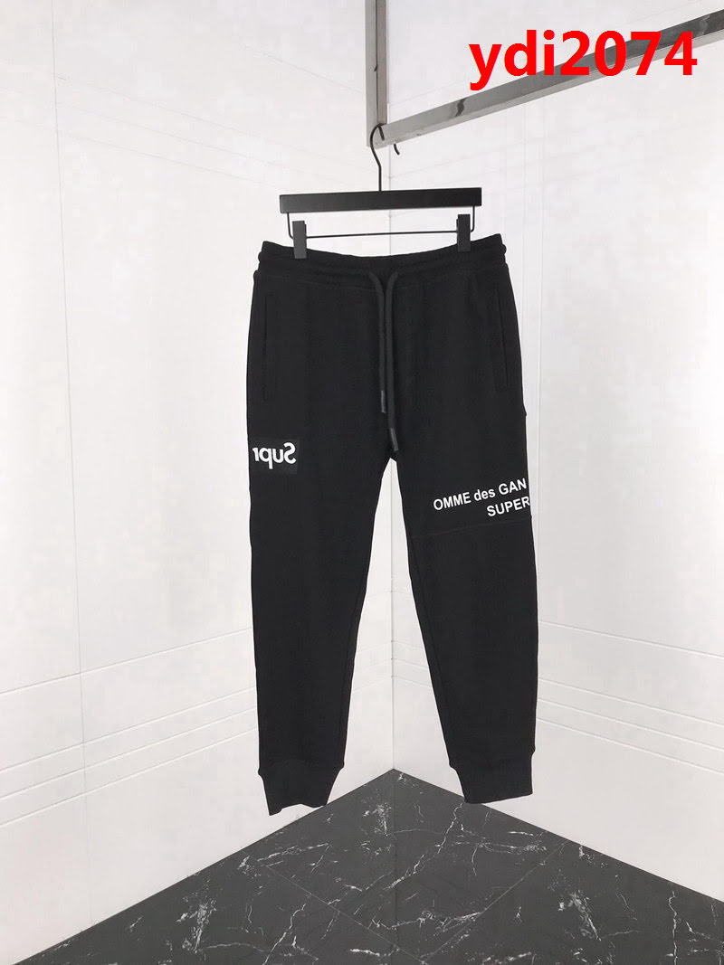 suPreme18ss秋冬新款衛褲 經典品牌LOGO印花 絨厚款 面料選用百分百純棉 高版本情侶款 ydi2074