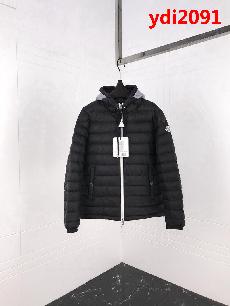 MONCLER蒙口 LONGUE SAISON系列 帽領紅白藍撞色 CEZE藏藍色 新季連帽羽絨服 ydi2091