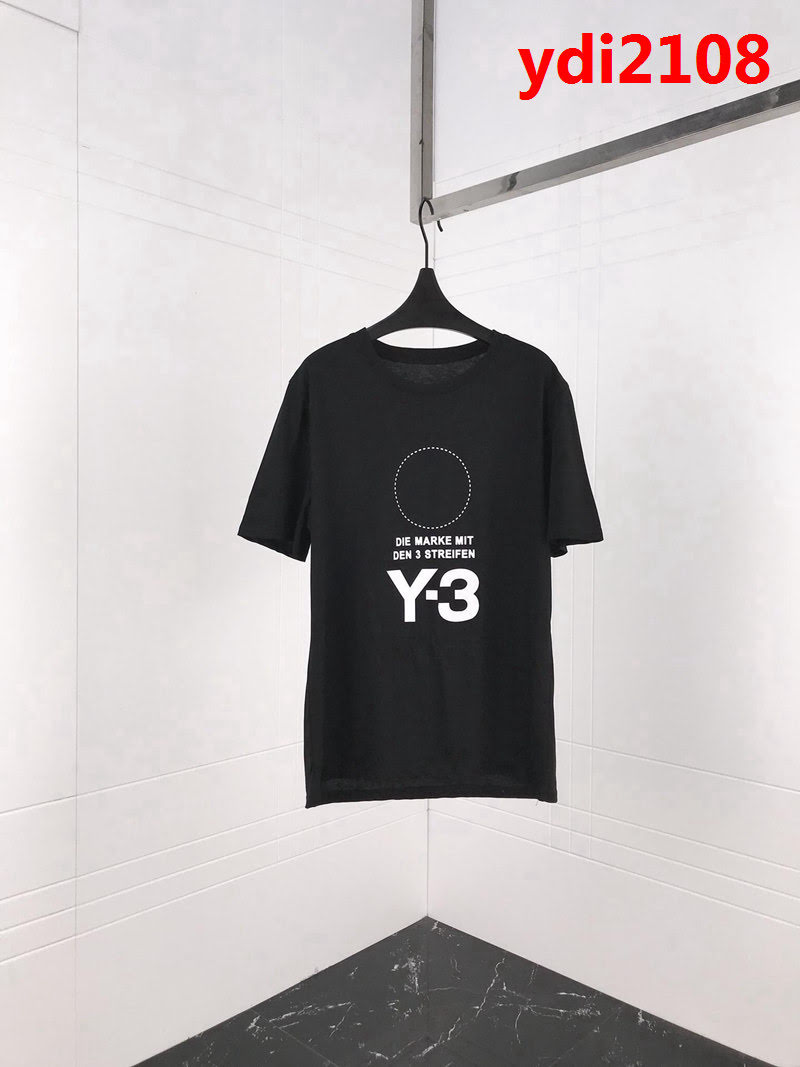Y-3山本耀司 19ss早春新款 刺繡簽名印花短袖 定制純棉面料 高版本男女同款 ydi2108