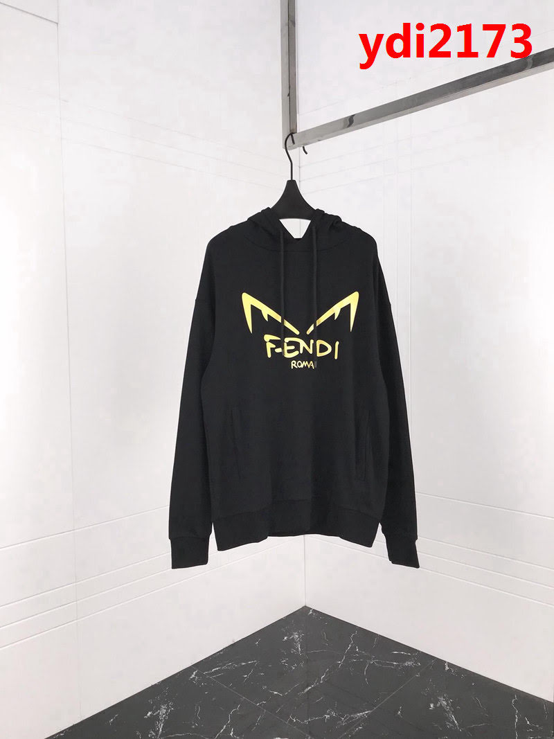 FENDI芬迪 19ss早春新款衛衣 小怪獸眼睛壓膠印花圖案 純棉毛圈面料 高版本情侶款 ydi2173