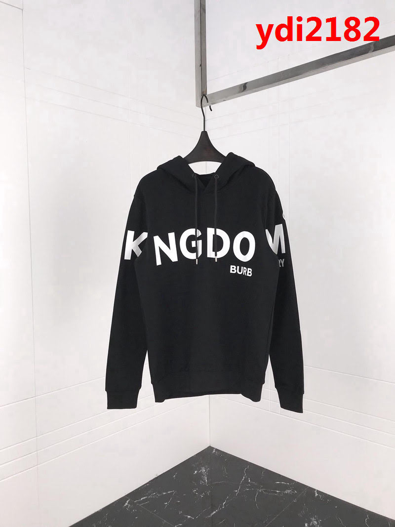 BURBERRY巴寶莉 19ss限量版 kingdom系列款 純棉加絨衛衣 舒適保暖 高版本情侶款 ydi2182