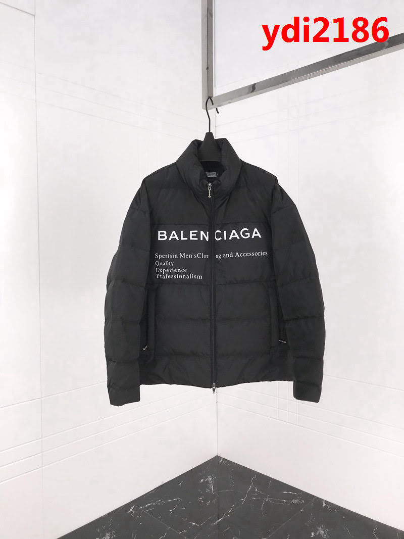 BALENCIAGA巴黎世家 18ss冬季新款 白鴨絨羽絨服 高版本情侶款 ydi2186