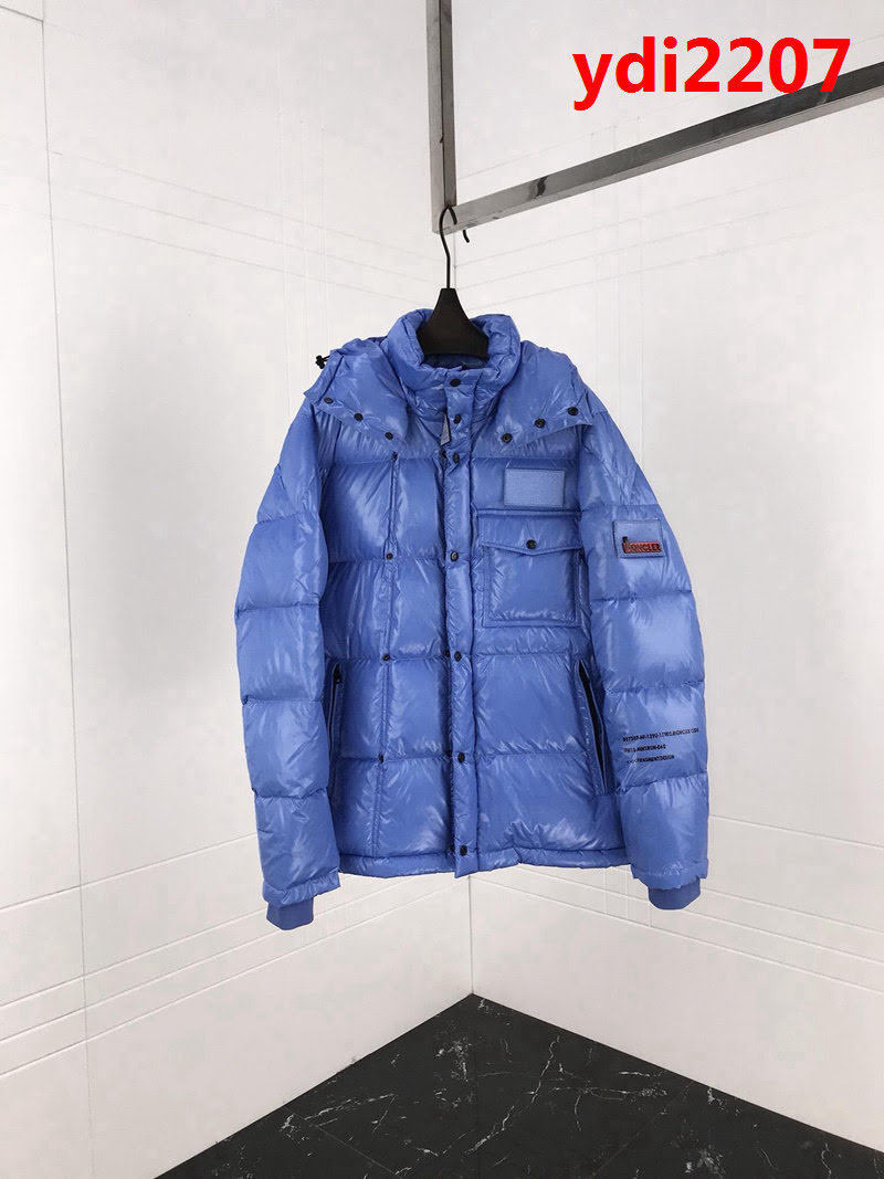 MONCLER蒙口X Fragment聯名款 連帽魔術貼LOGO 男款羽絨服 ydi2207