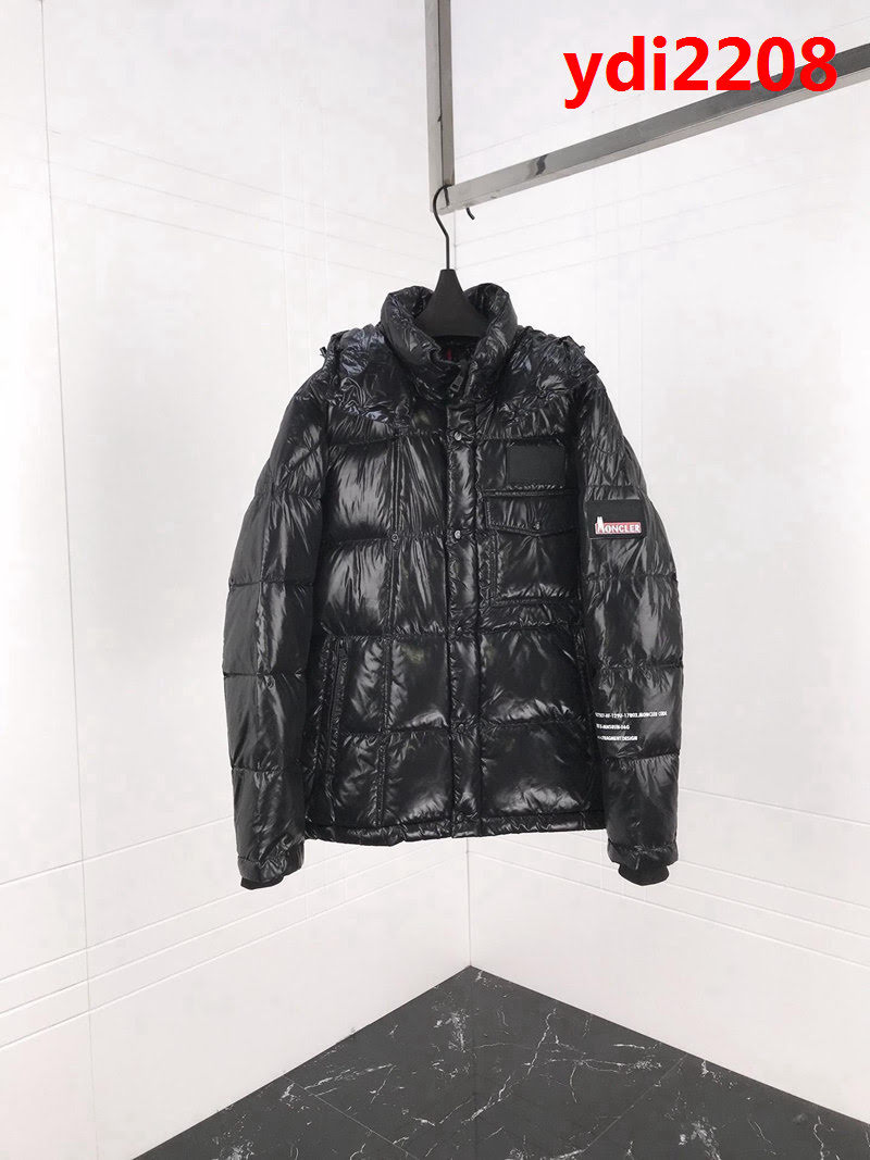 MONCLER蒙口X Fragment聯名款 連帽魔術貼LOGO 男款羽絨服 ydi2208