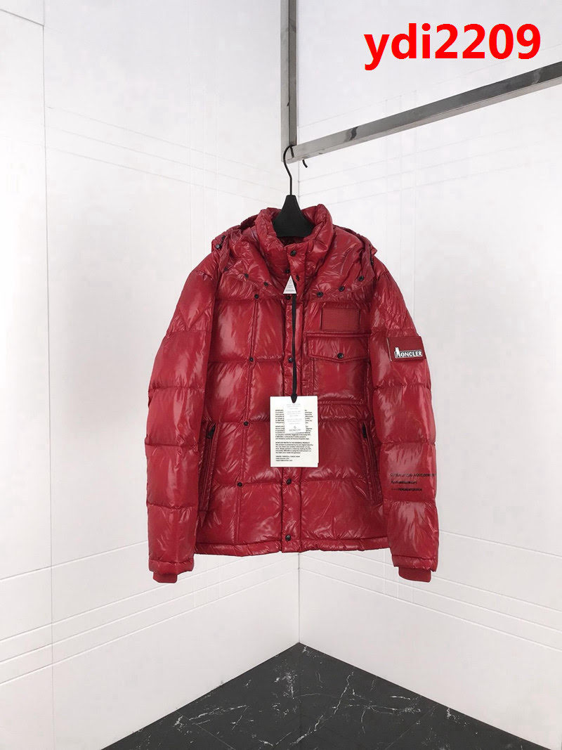 MONCLER蒙口X Fragment聯名款 連帽魔術貼LOGO 男款羽絨服 ydi2209