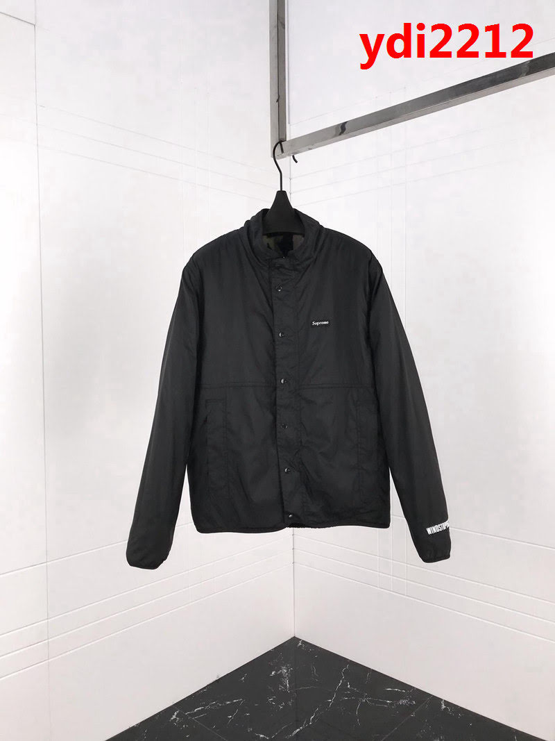 SUPREME18FW 雙面穿 定制提花羊羔絨 男款棉服 ydi2212