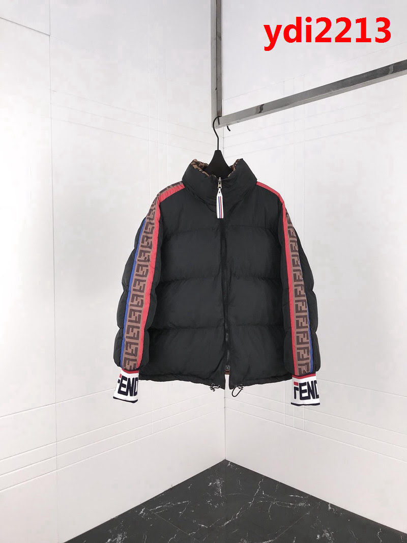 FENDI芬迪 18專櫃同步秋冬新款 全方位FF圖案 立體羽絨棉服 情侶款 ydi2213